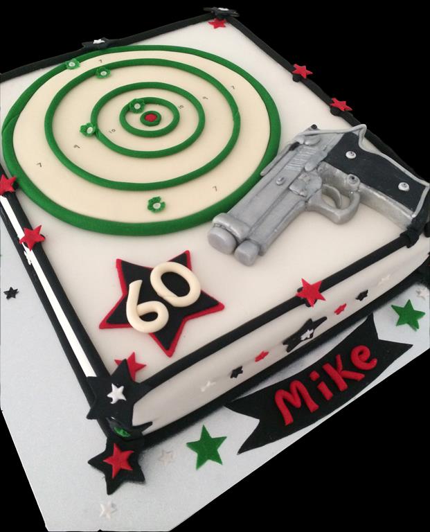 Shooting Birthday Cake